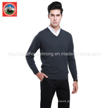 Yak Pullover Vestuário V Neck / Malhas Cashmere / Yak Clothing / Sweater